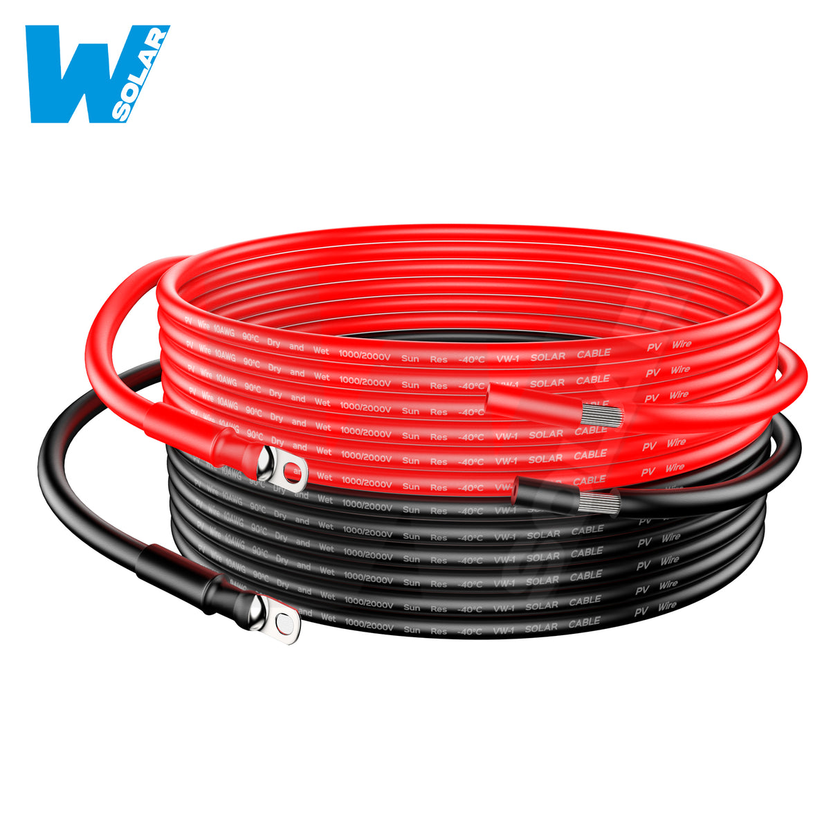 W SOLAR 10 AWG Solar Extension Cable | Connects Charge Controller to Battery