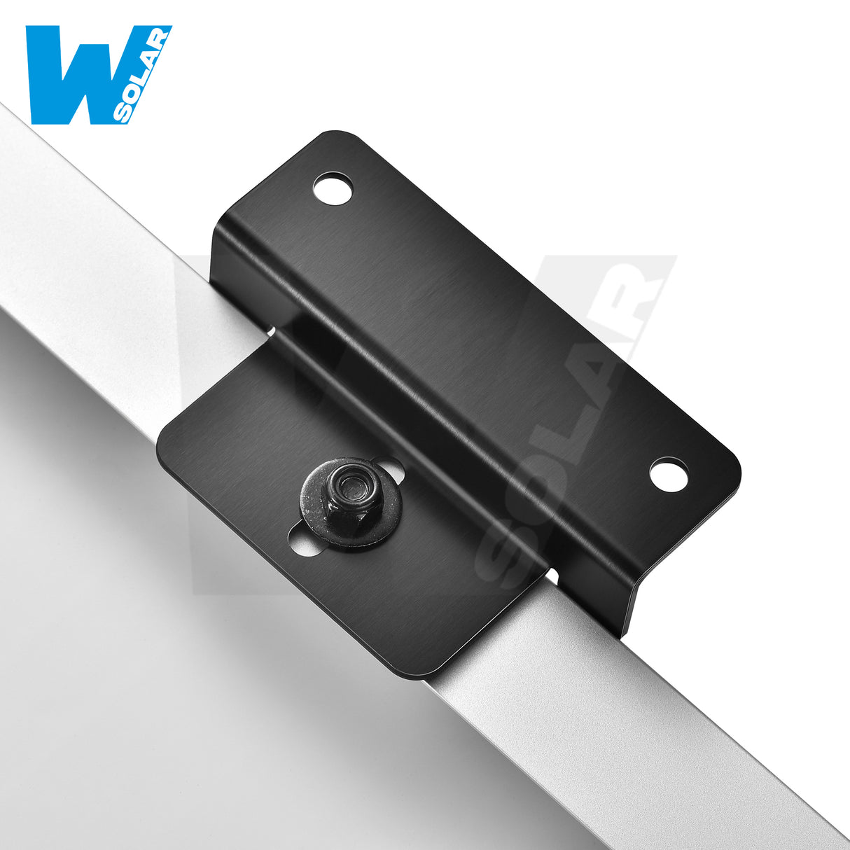 W SOLAR Z-Brackets for Solar Panels | Heavy-Duty Aluminum Mounting Brackets with Screws