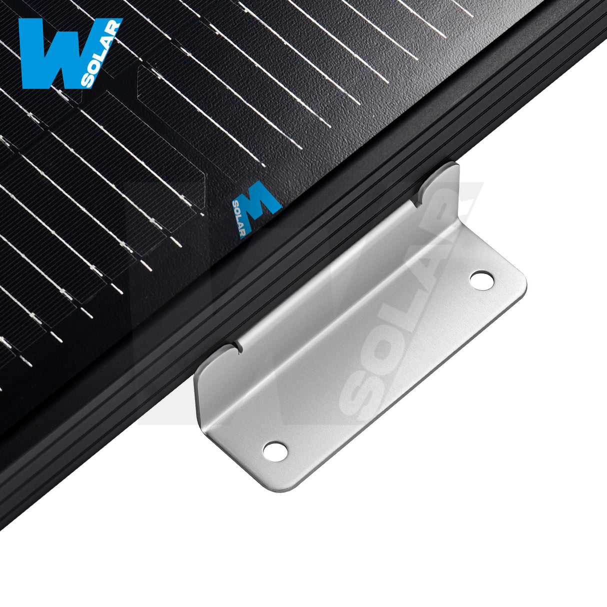 W SOLAR Z-Brackets for Solar Panels | Heavy-Duty Aluminum Mounting Brackets with Screws