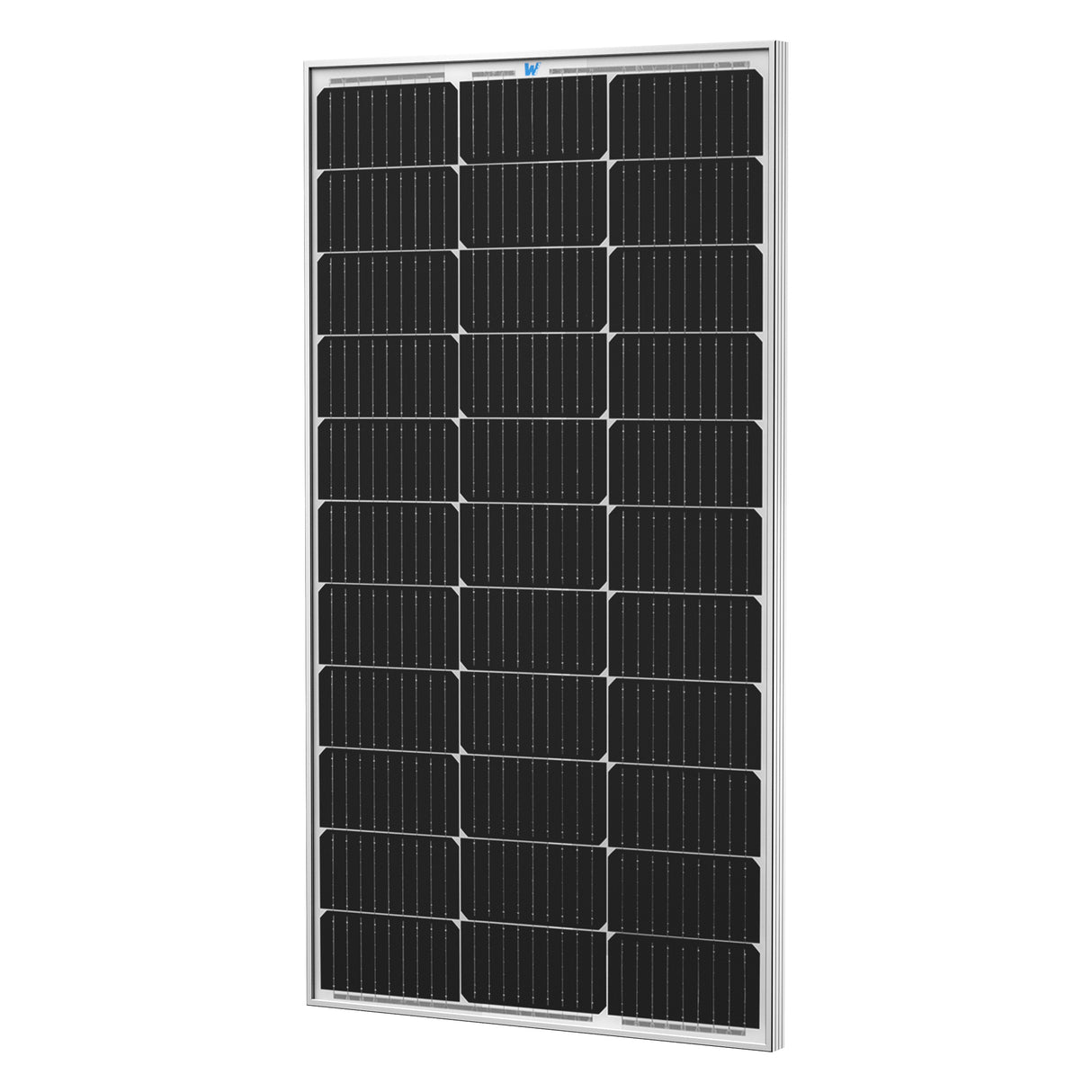 W SOLAR 100 Watt 12 Volt Monocrystalline Solar Panel | 25-Year Warranty